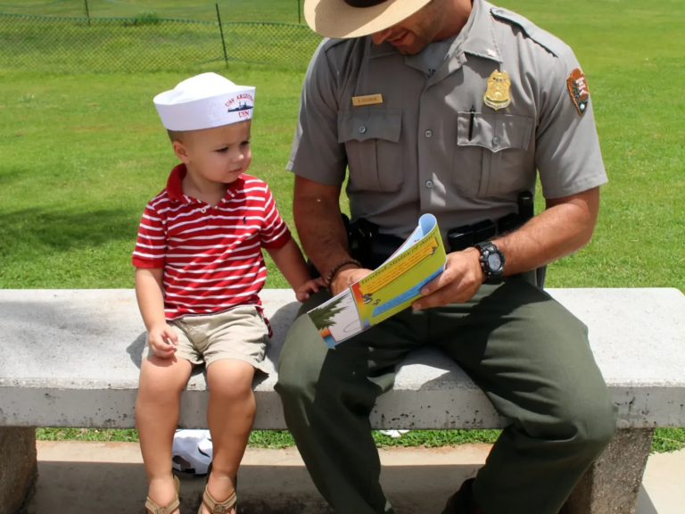 phptours uss arizona chief s multimedia narrated child park ranger bench brochure