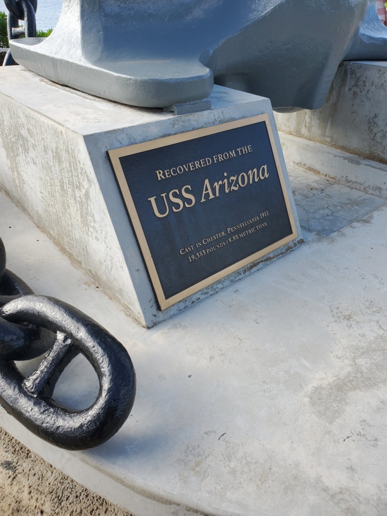phptours uss arizona commander s multimedia narra uss arizona plaque anchor e