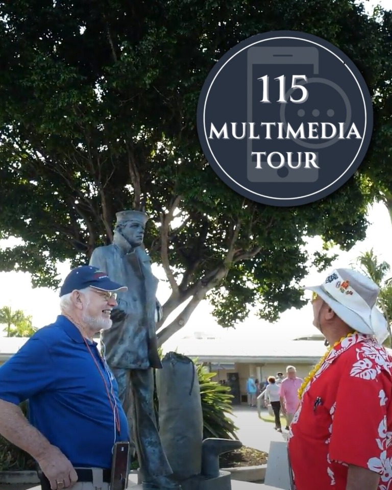 phptours uss arizona deluxe tour statue tourists park