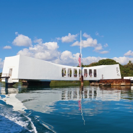 polyad activities kahului maui to oahu world war ii heroes uss arizona memorial white structure